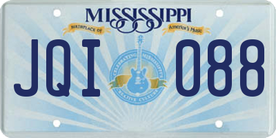 MS license plate JQI088