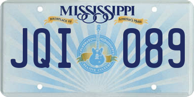 MS license plate JQI089