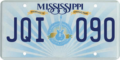 MS license plate JQI090