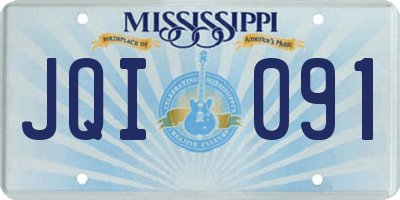 MS license plate JQI091