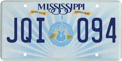 MS license plate JQI094