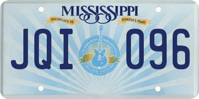MS license plate JQI096