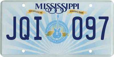 MS license plate JQI097