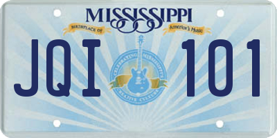 MS license plate JQI101