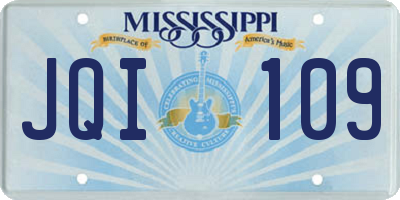 MS license plate JQI109