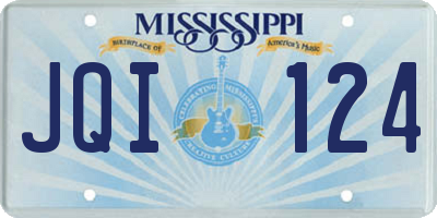 MS license plate JQI124