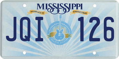 MS license plate JQI126