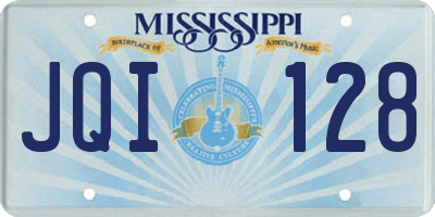MS license plate JQI128