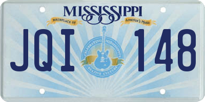 MS license plate JQI148