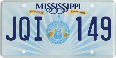 MS license plate JQI149