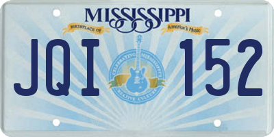 MS license plate JQI152