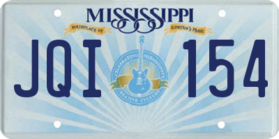 MS license plate JQI154