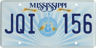 MS license plate JQI156