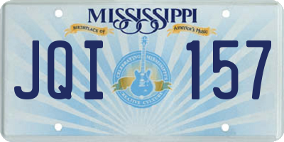 MS license plate JQI157