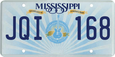 MS license plate JQI168