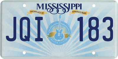 MS license plate JQI183
