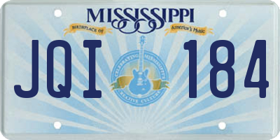 MS license plate JQI184