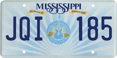 MS license plate JQI185