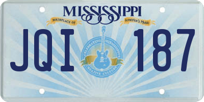 MS license plate JQI187