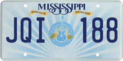 MS license plate JQI188