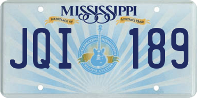 MS license plate JQI189