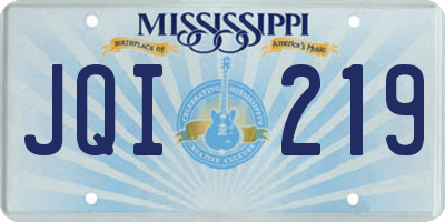 MS license plate JQI219