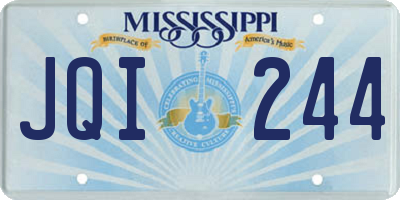 MS license plate JQI244