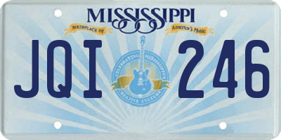 MS license plate JQI246