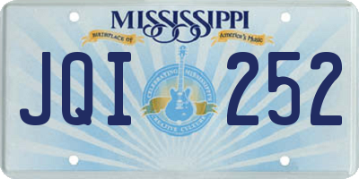 MS license plate JQI252