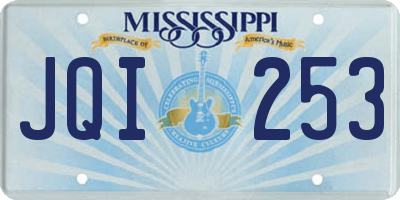 MS license plate JQI253