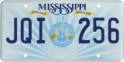 MS license plate JQI256