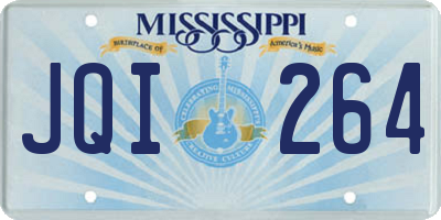 MS license plate JQI264