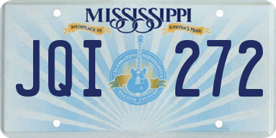 MS license plate JQI272