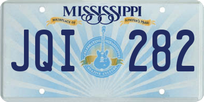 MS license plate JQI282