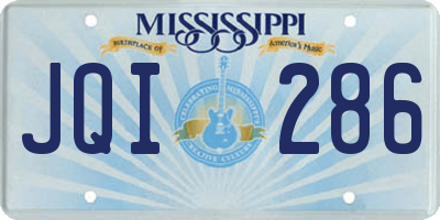 MS license plate JQI286