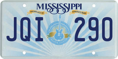 MS license plate JQI290