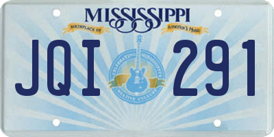 MS license plate JQI291