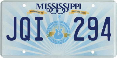 MS license plate JQI294