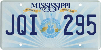 MS license plate JQI295