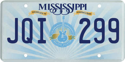 MS license plate JQI299