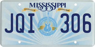 MS license plate JQI306