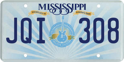 MS license plate JQI308