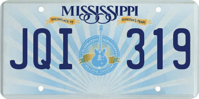 MS license plate JQI319