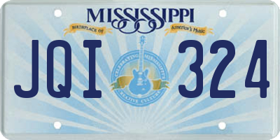 MS license plate JQI324