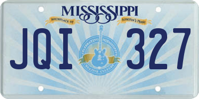 MS license plate JQI327
