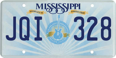 MS license plate JQI328