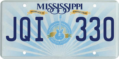 MS license plate JQI330