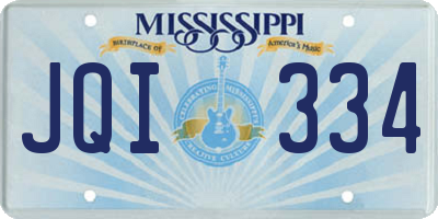 MS license plate JQI334