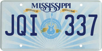 MS license plate JQI337