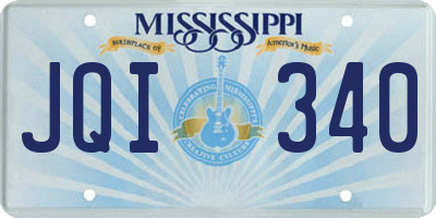 MS license plate JQI340